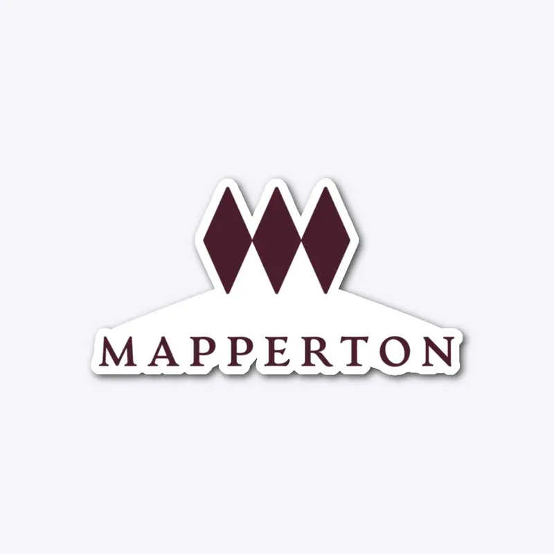 Mapperton Die Cut Sticker