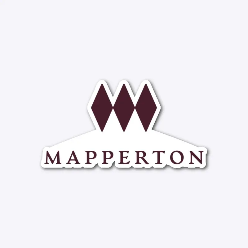 Mapperton Die Cut Sticker